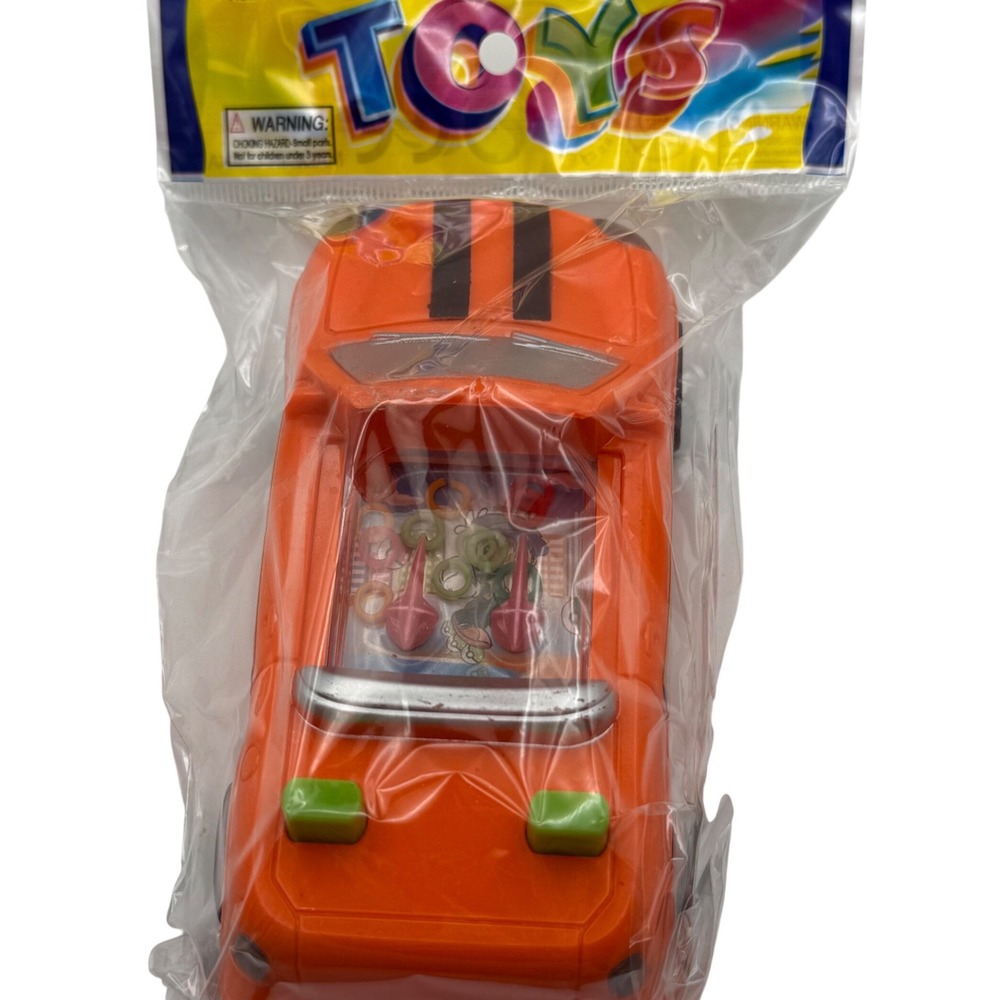 Orange Toy Car Water Game‎ Vintage Handheld Electronic Toy With Packaging
